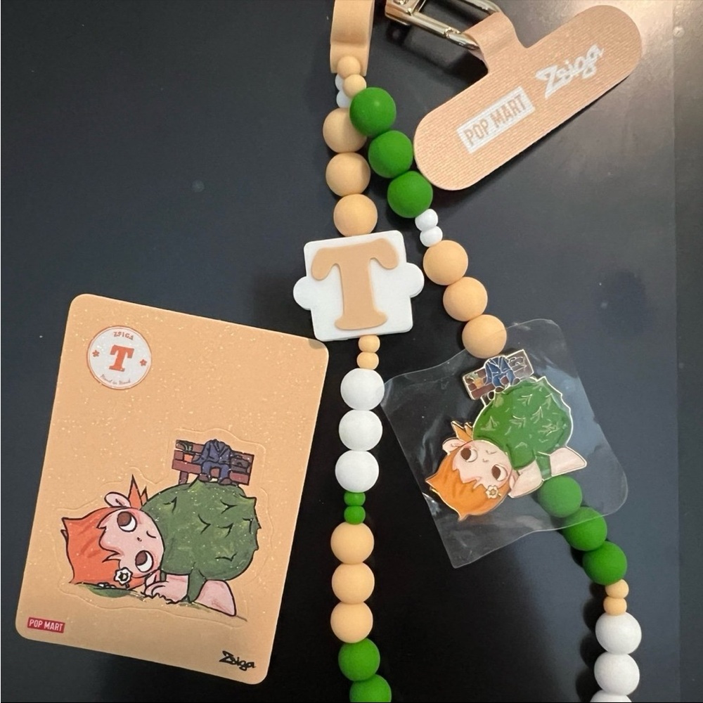 Zsiga Letter T Initial Phone Charm